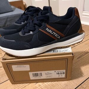 Nautica Men's Black and Brown Sneakers